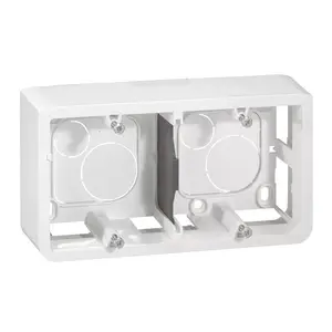 Электроустановка Legrand 080285 — накладная коробка MOSAIC 4–5 модуля, белая, 518 г