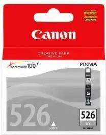 Картридж чернильный Canon CLI-526 GY серый, оригинальный, совместимые принтеры, MPN CLI526GY