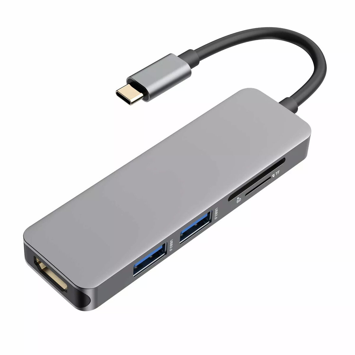 USB-C hubs RoGer RO-5IN1HUB — 5‑in‑1: