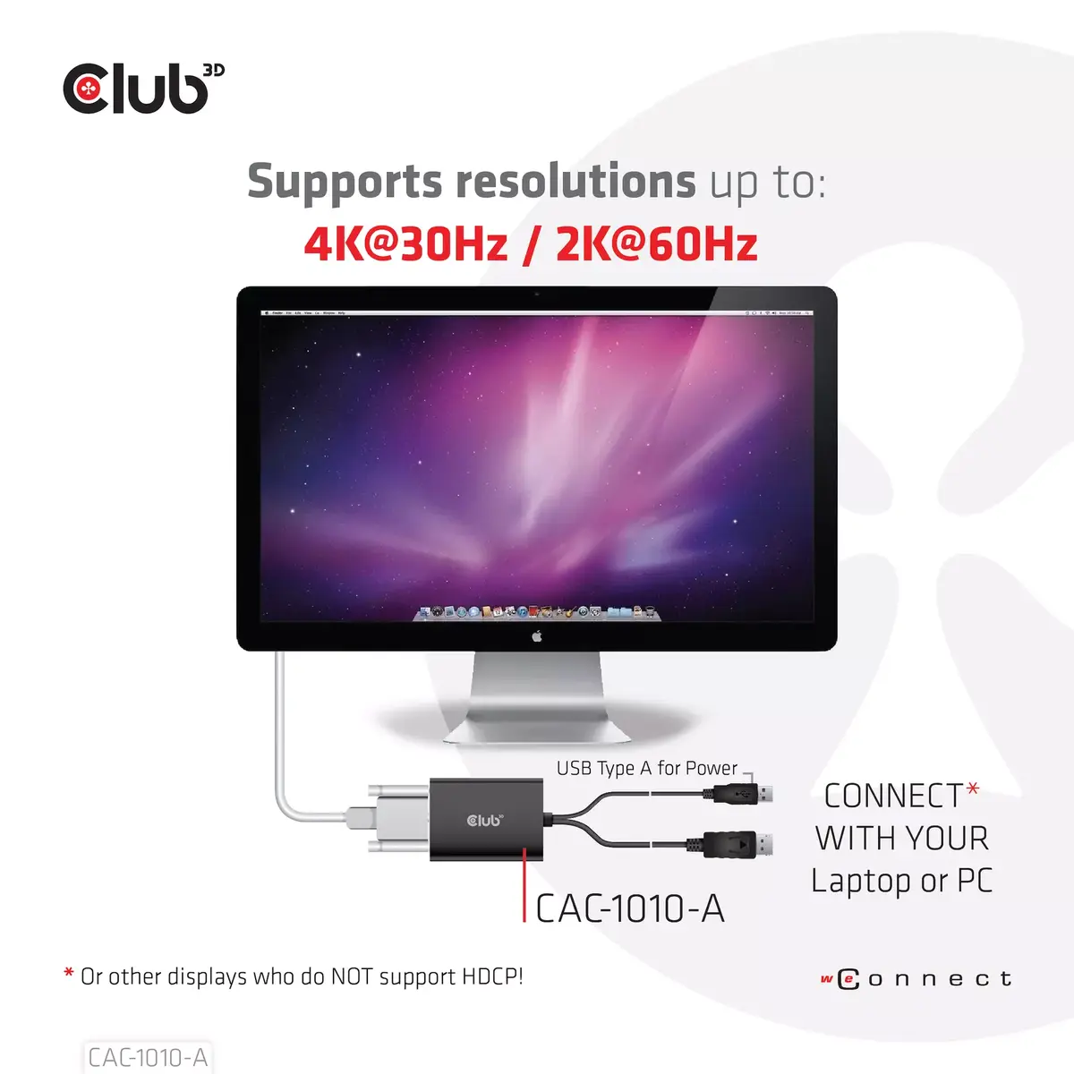Aktīvais adapters DisplayPort uz Dual Link DVI-D CLUB3D CAC-1010-A Photo 5