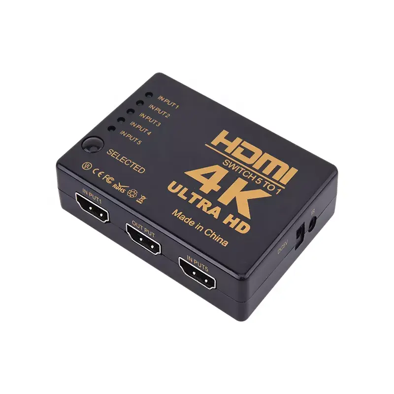 RoGer RG-HDMI-SW5IN1-BK HDMI 5 ieeju 4K pārslēdzējs Photo 3