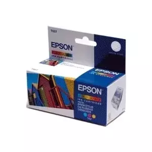 Epson Beach Huts T037 струйный картридж 1 шт Подлинный Голубой, Пурпурный, Желтый