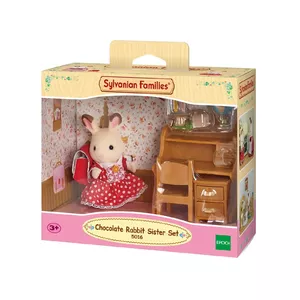 Sylvanian Families Chocolate Rabbit Sister Set (Desk)