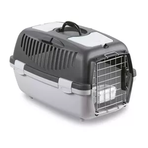 Pet transport box ZOLUX Gulliver 2 Delux – hard-sided carrier for small pets, metal/plastic, top and front openings, 350×550×360 mm, max 8 kg