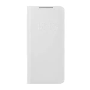 Флип-чехол Samsung для Galaxy S21+ EF-NG996PJEGEE, 17 см (6,7") — серый, 1 кармашек для карт