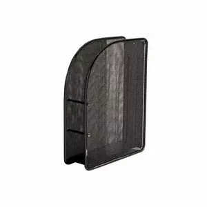 Office vertical tray FORPUS FO30549 — 7 cm black perforated metal