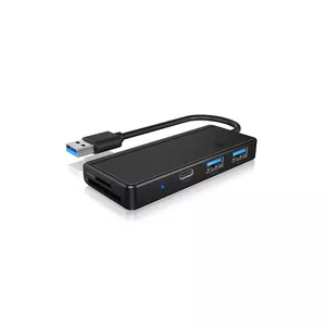 ICY BOX IB-HUB1423CR-U3 USB 3.2 Gen 1 (3.1 Gen 1) Type-A 5000 Mbit/s Melns