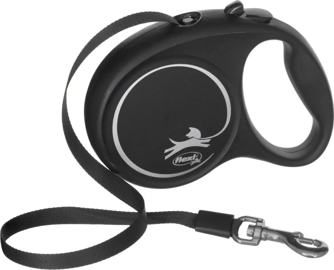 Retraktējamā pavada suņiem Flexi Black Design