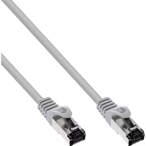 Патч-кабель InLine S/FTP PiMf Cat.8.1 2000MHz безгалогенный серый 0.3м