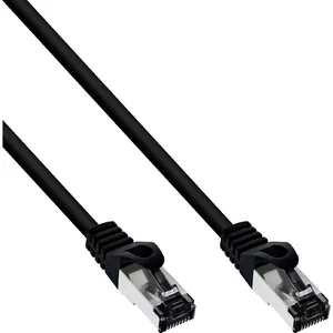 InLine Patch Cable S/FTP PiMF Cat.8.1 2000MHz Black 0.25m