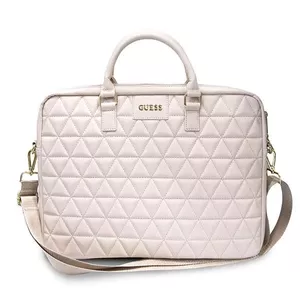 Сумка для ноутбука GUESS GUCB15QLPK 16" розовая стёганая