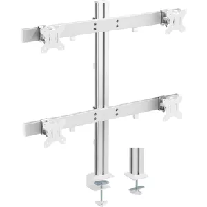 InLine Aluminium monitor desk mount for 4 monitors up to 32" 8kg