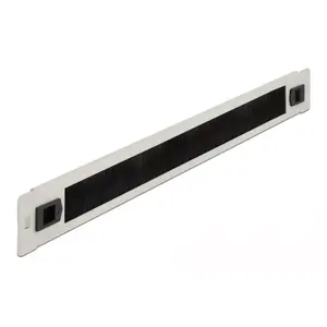 Панель управления кабелями DeLOCK 19" Cable Management Brush Strip tool free 1U grey