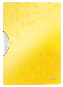 LEITZ ColorClip WOW A4 PP Presentation folder Yellow Metallic