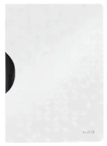 Leitz ColorClip WOW A4 PP Klipša mape Balts metālisks