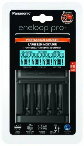 Lādētājs Panasonic Eneloop BQ-CC65 LCD vienai
