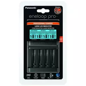 Зарядное устройство Panasonic Eneloop BQ-CC65 LCD для Ni-MH аккумуляторов, одиночное, с ЖК-индикатором