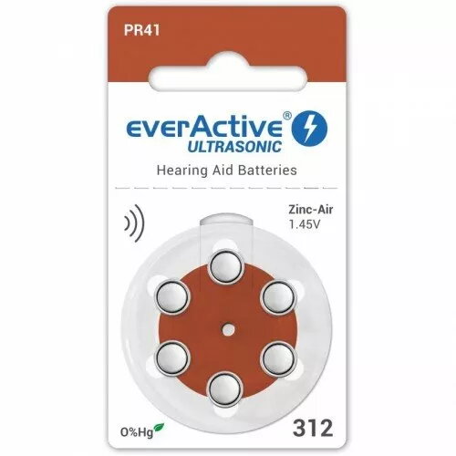 Baterijas dzirdes aparātiem everActive PR41 1