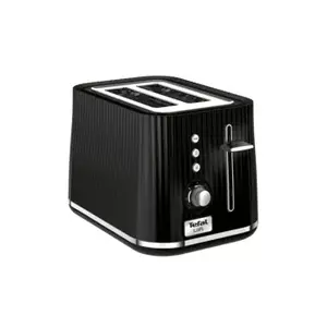 Toaster Tefal Loft 2S TT761838 — 2-slice, 7 browning levels, defrost/reheat, removable crumb tray, black
