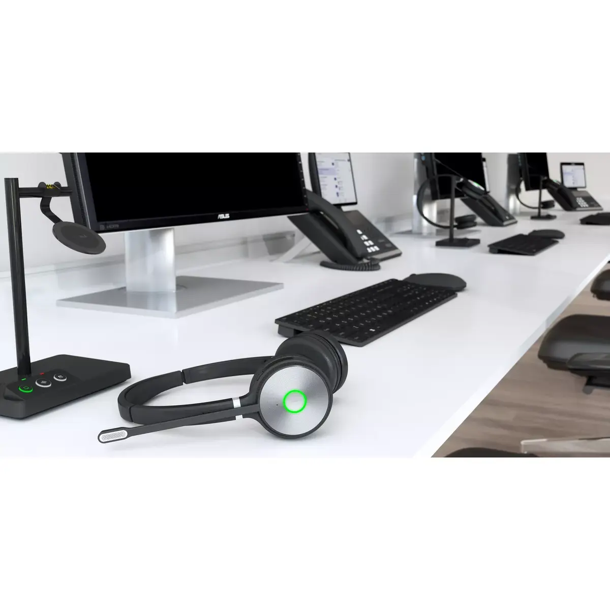 Personīgā audio konferences sistēma Yealink WH62 DECT Wireless Headset DUAL TEAMS Photo 14