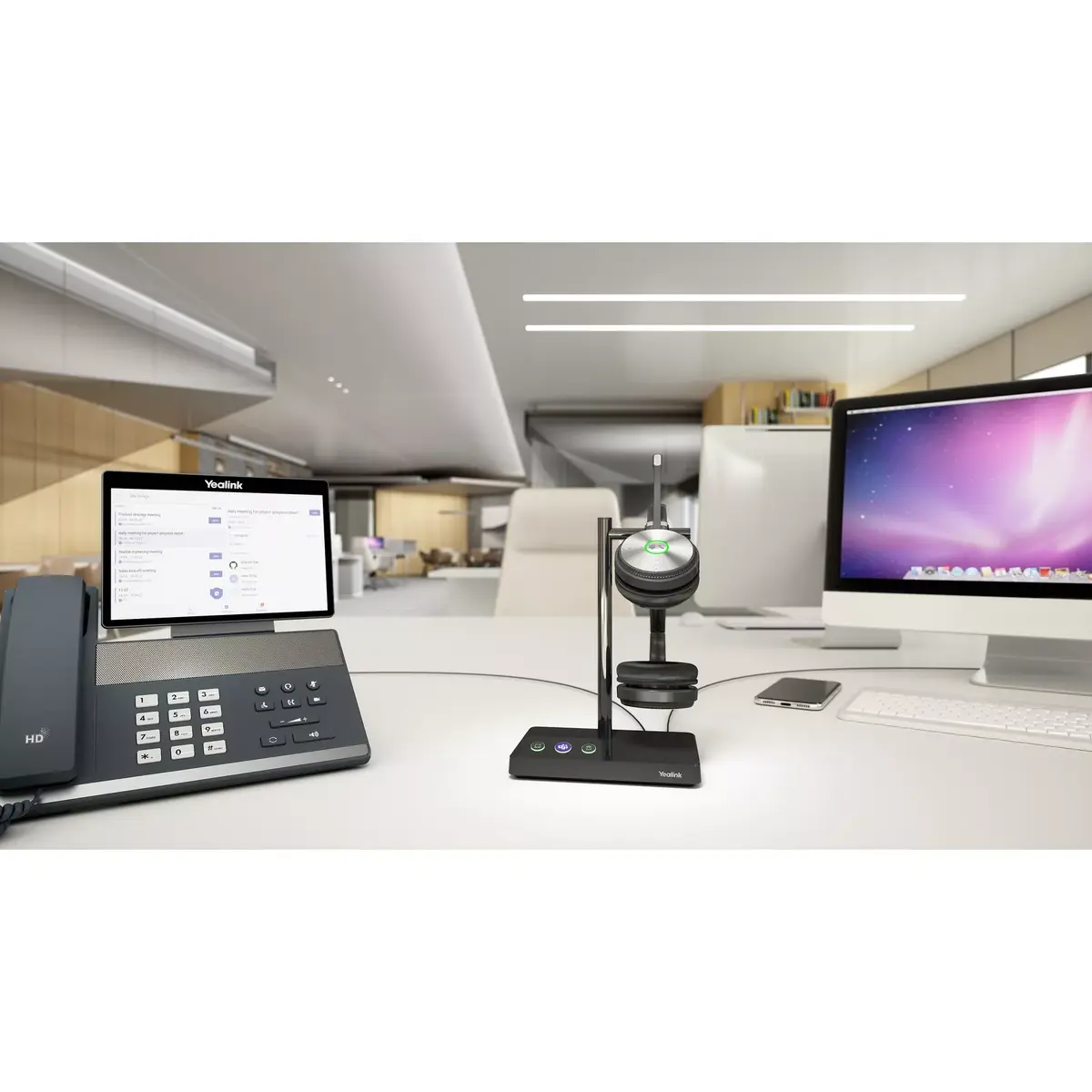 Personīgā audio konferences sistēma Yealink WH62 DECT Wireless Headset DUAL TEAMS Photo 16