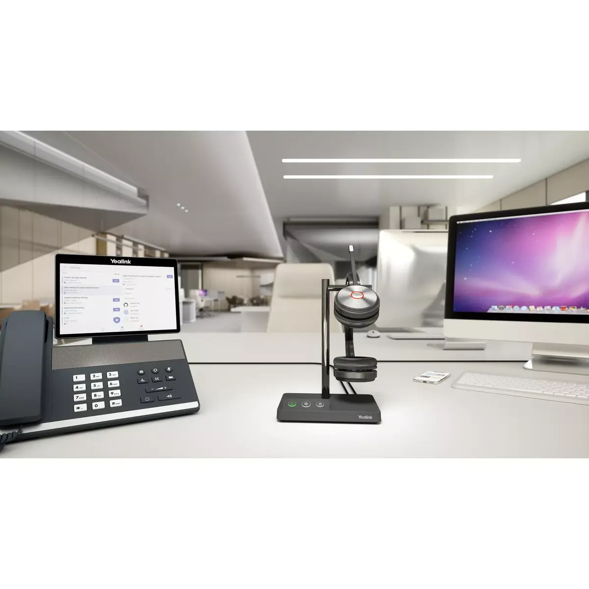 Personīgā audio konferences sistēma Yealink WH62 DECT Wireless Headset DUAL TEAMS Photo 18