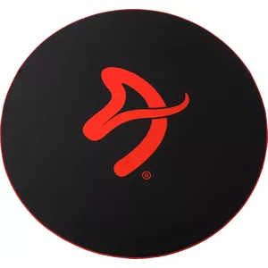 Chair mat Arozzi AZ-ZONA-PAD-BR — microfibre gaming chair mat, 1210×1210 mm, black/red