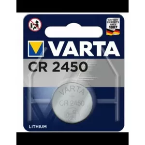 Litija pogu akumulators Varta CR2450 — 1 gab., 3 V, modelis BAT2450.V1