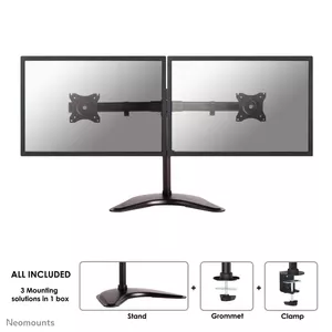 Neomounts monitor desk mount NM-D335DBLACK Clamp/Freestanding/Grommet