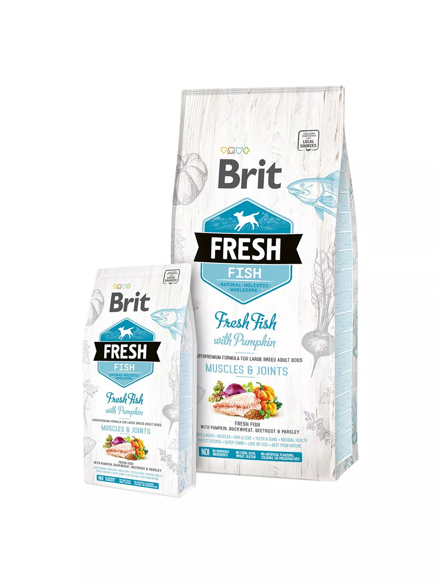 Sausais barības galds suņiem Brit Fresh