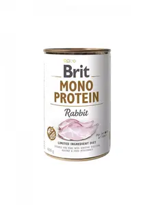 Корм Brit MONO PROTEIN Rabbit 400 г – моно-протеиновая рецептура с кроликом