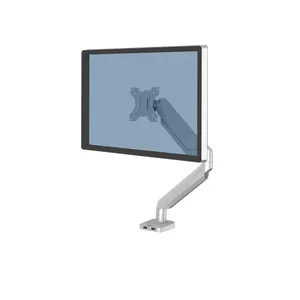Кронштейн для монитора Fellowes Platinum Series — настольный крепёж для 32" / 8 кг, VESA 75×75–100×100, серебристый