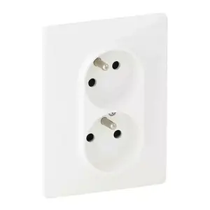 Electrical outlet Legrand Valena LIFE white double socket 2x 2P+T (753186)