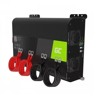 Green Cell INVGC11 strāvas adapteris & pārveidotājs Auto 2000 W Melns