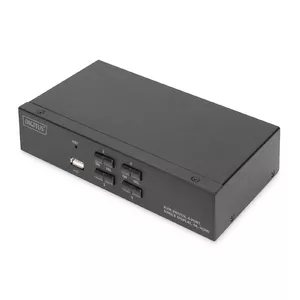 Digitus DS-12880 (KVM) tastatūras/video/peļu pārslēgšanas mehānisms Melns