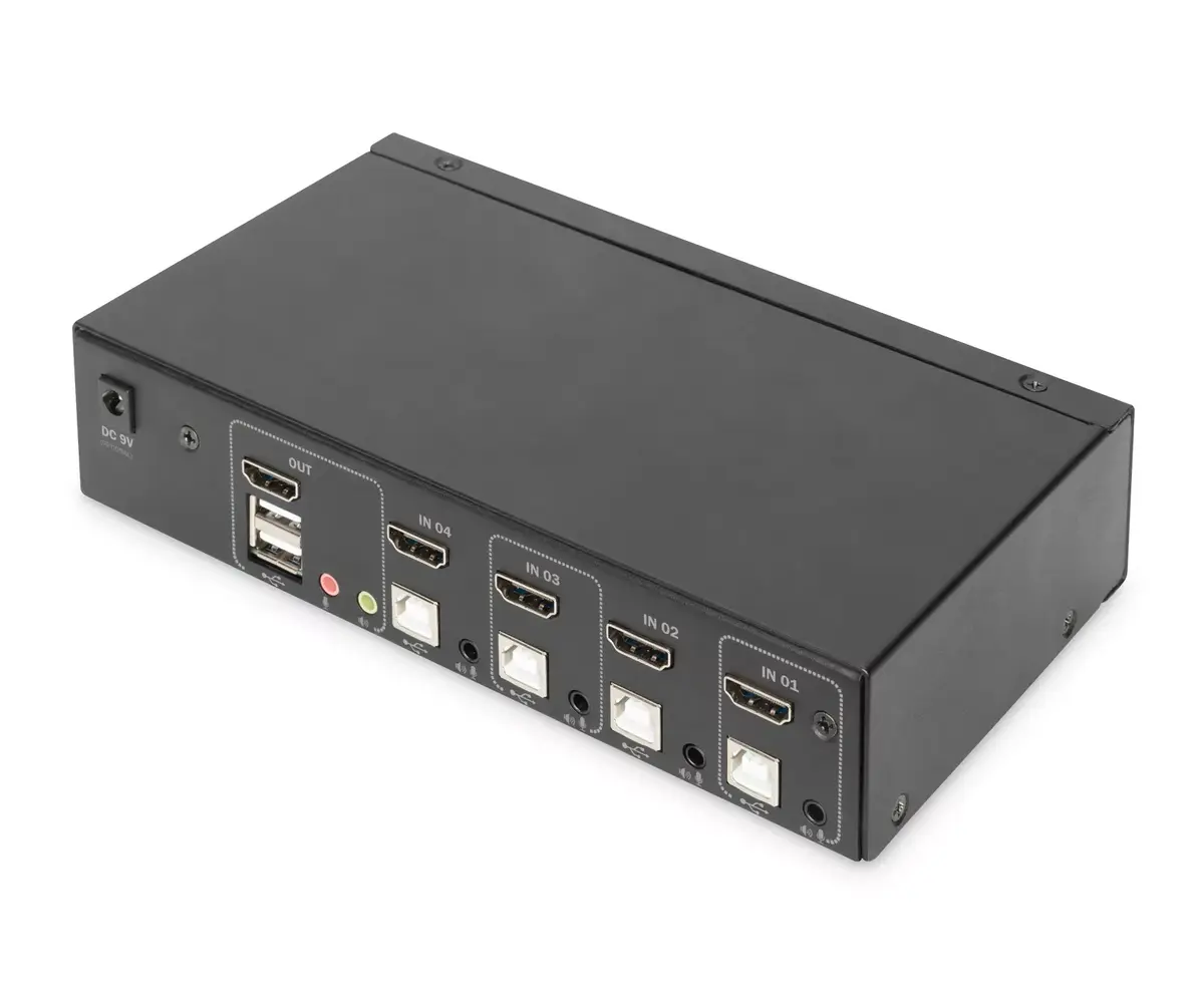 KVM Switch Digitus 4 Port Single Display 4K HDMI Photo 7