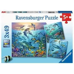 Jigsaw puzzle Ravensburger Ocean Life — 49 pieces, underwater scene, for ages 5+ (192×37 mm)