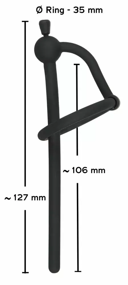 Уретральная игрушка Penisplug 05375350000 — силикон/сталь 12,7 см Photo 7