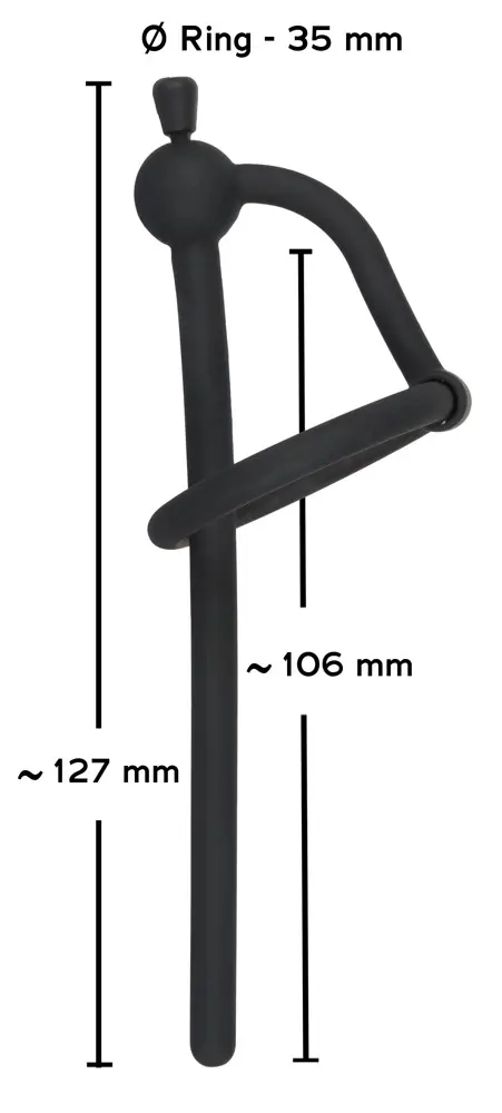 Уретральная игрушка Penisplug 05375350000 — силикон/сталь 12,7 см Photo 7