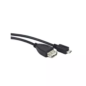 USB 2.0 kabelis LANBERG OEM-0006 — USB A uz Micro-USB B, 0.15 m, melns