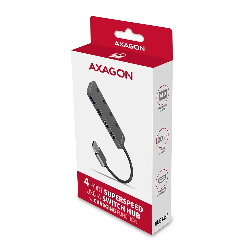 Axagon HUE-MSA USB-A Switch Hub Photo 7