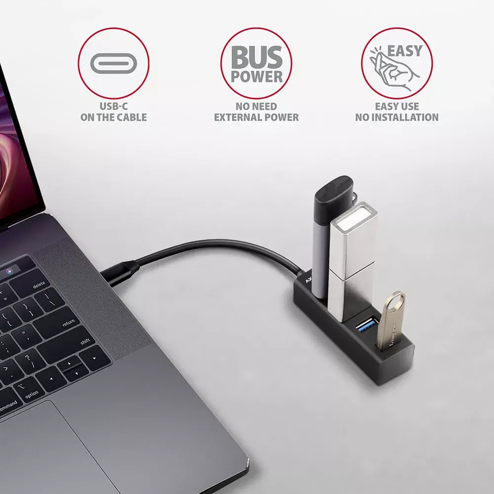 USB хаб Axagon HUE-M1C Photo 3