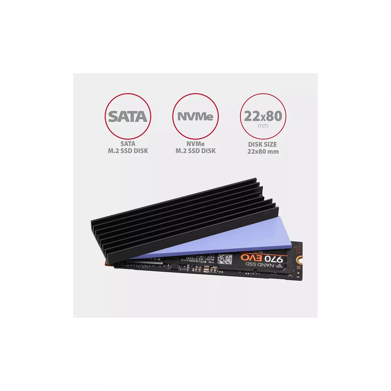 CLR-M2L6 heatsink for M.2 SSD