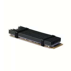 Axagon CLR-M2L6 Datora dzesēšanas sistēma M.2 NVMe SSD, Bezkontakta piedziņa Siltuma aizvadītājs / radiators Melns 1 pcs