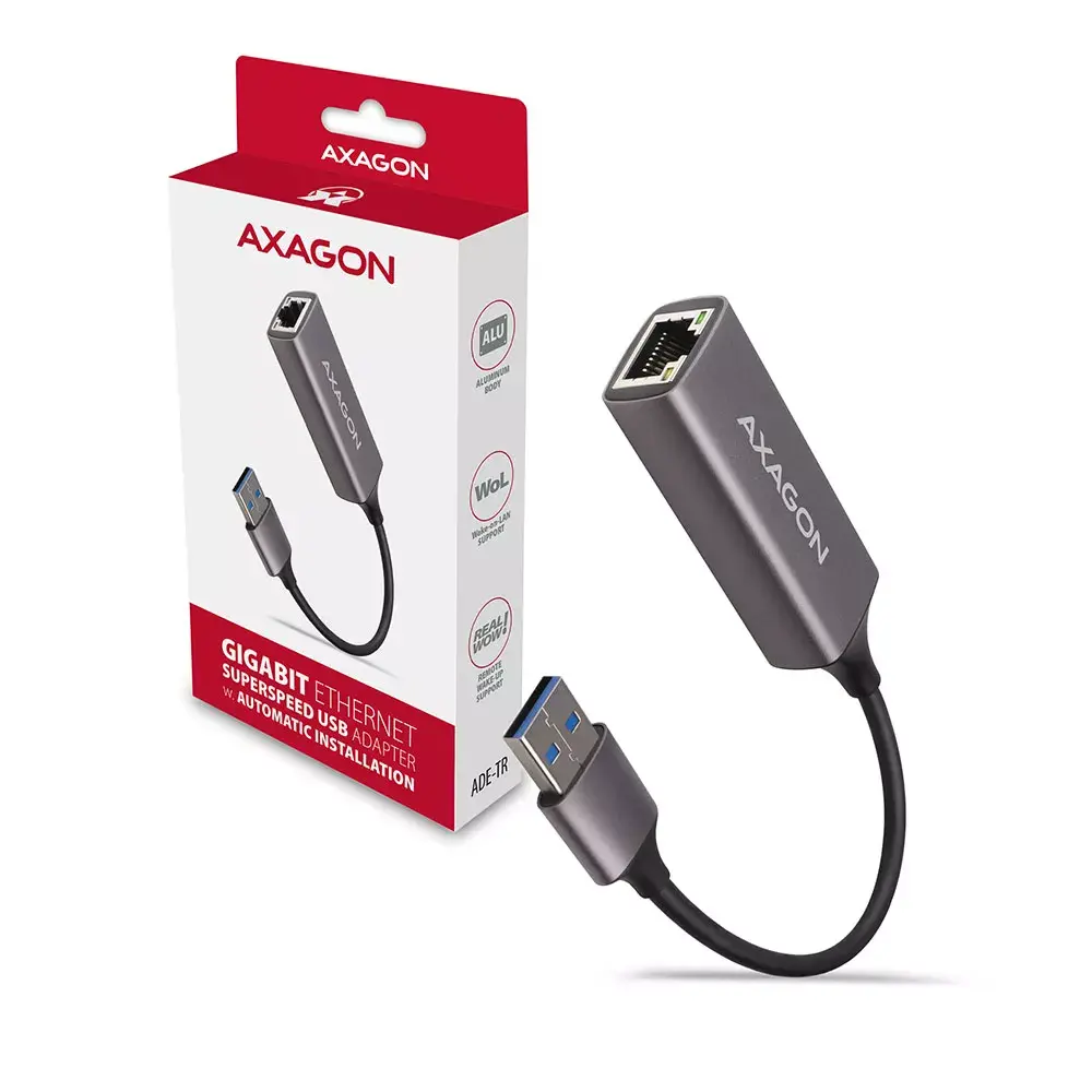 Gigabit Ethernet адаптер AXAGON ADE-TR (USB 3.2 Gen 1) Photo 6