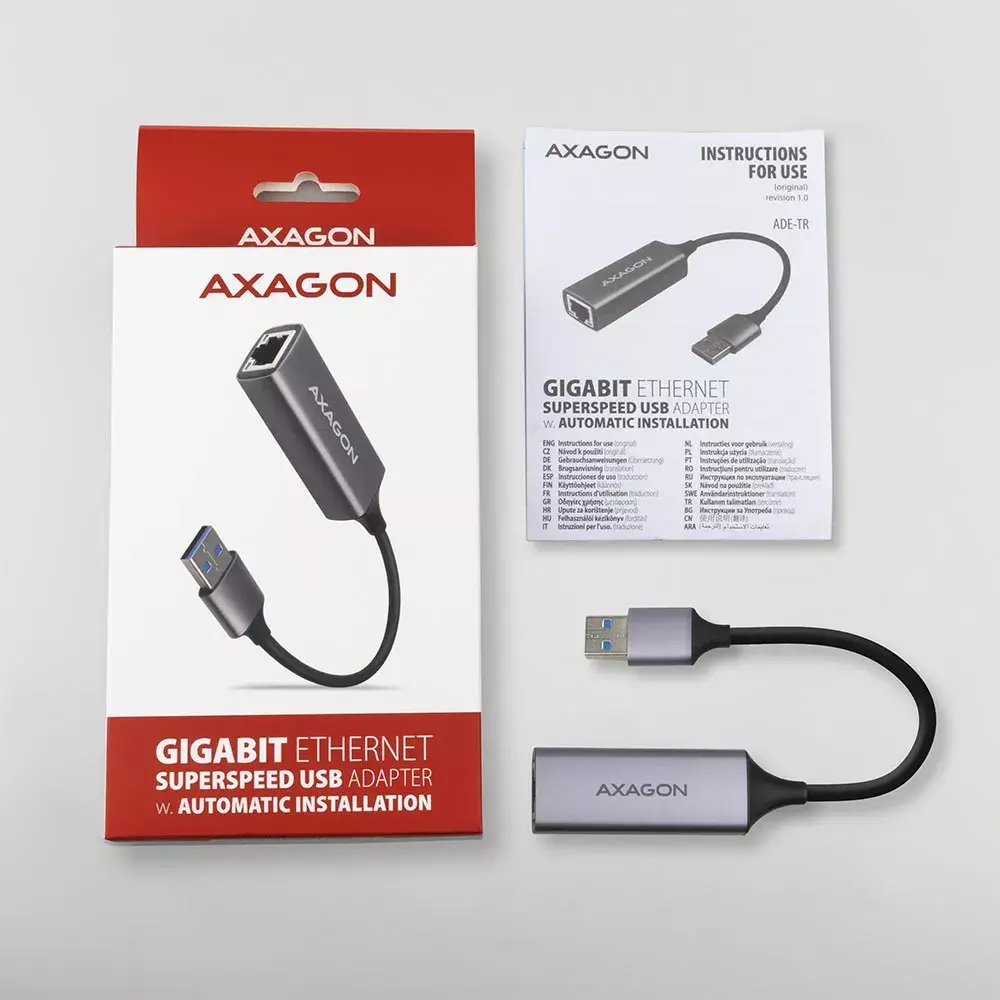 Gigabit Ethernet адаптер AXAGON ADE-TR (USB 3.2 Gen 1) Photo 7