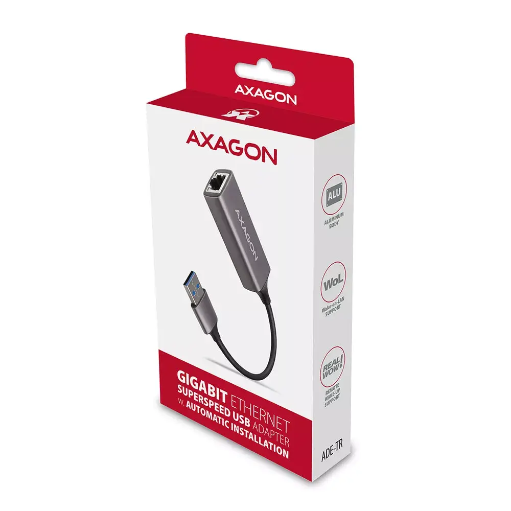 Gigabit Ethernet адаптер AXAGON ADE-TR (USB 3.2 Gen 1) Photo 8
