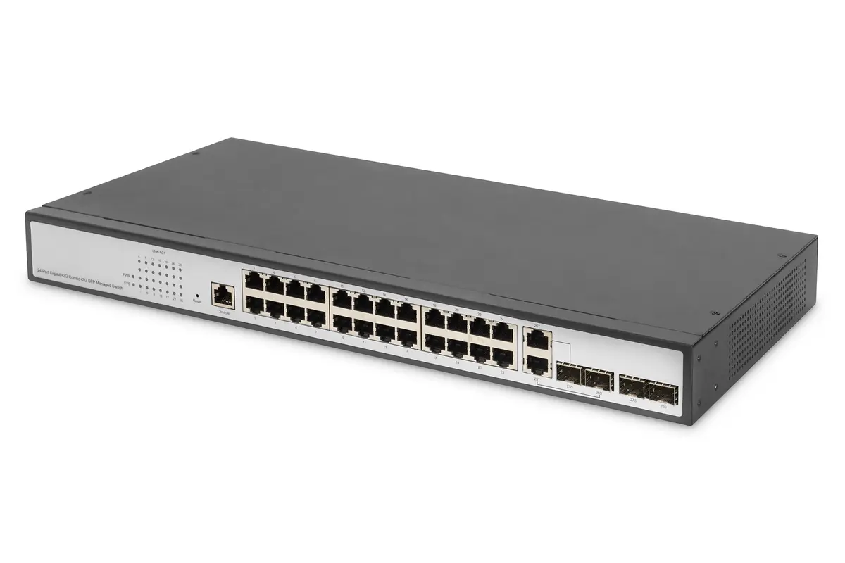 Pārvaldāms slēdzis Digitus 24-Port Gigabit Switch