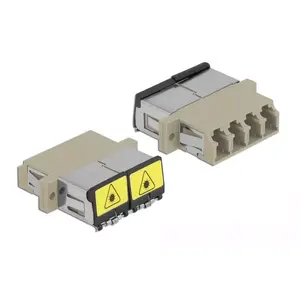 Optical Fiber Coupler DeLOCK 86904 LC Quad female to LC Quad female Multi-mode beige