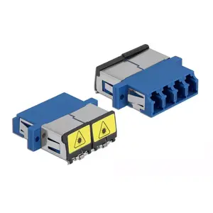 Optical Fiber Coupler DeLOCK 86903 LC Quad female to LC Quad female Single-mode blue